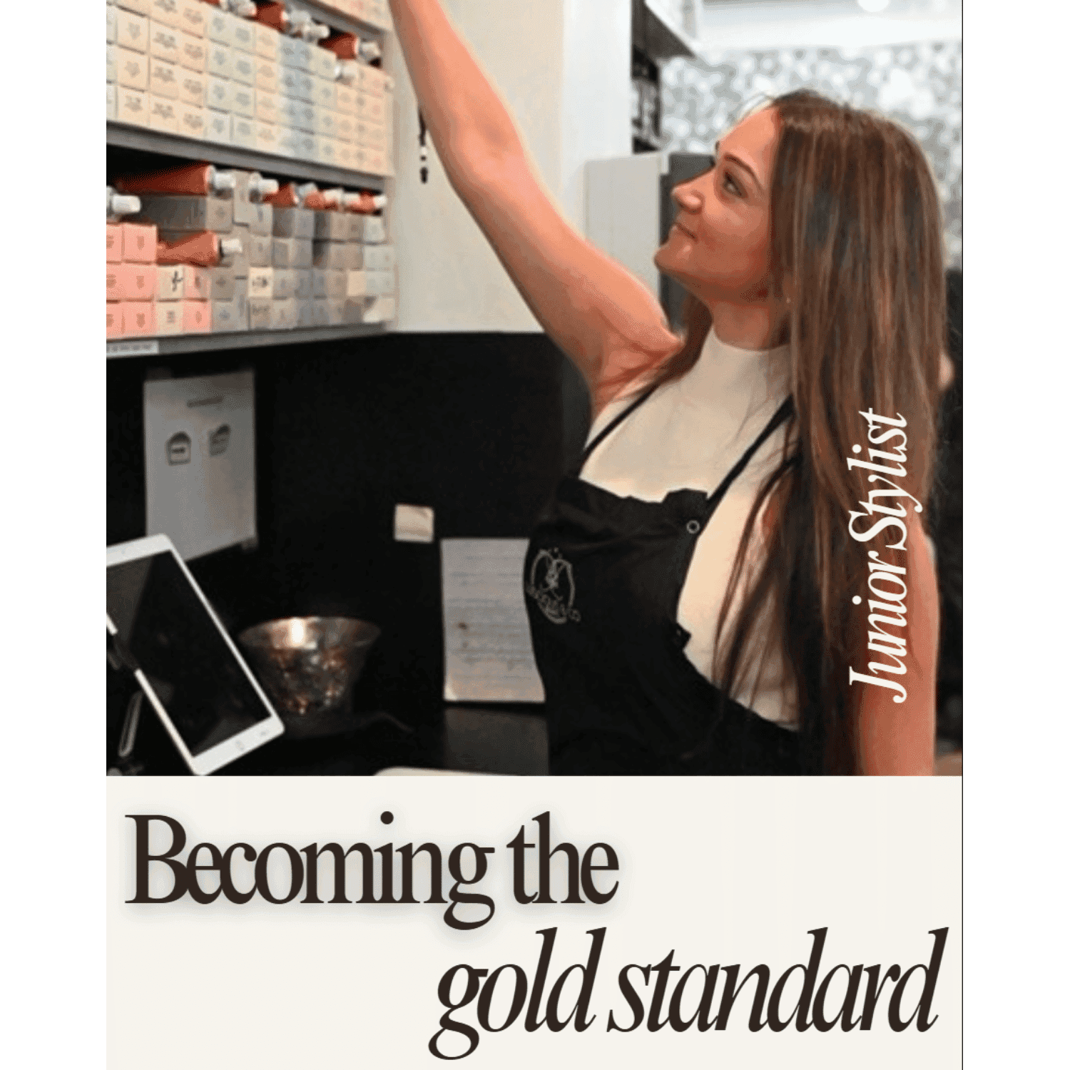 Portrait of Laina C, a professional stylist at Luscious and Co. Beauty, showcasing their expertise and style.